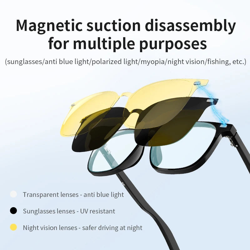 New G05 Series Smart Bluetooth Glasses Music Sports Hands-Free Call Anti-Blue Light Smart Sun Glasses